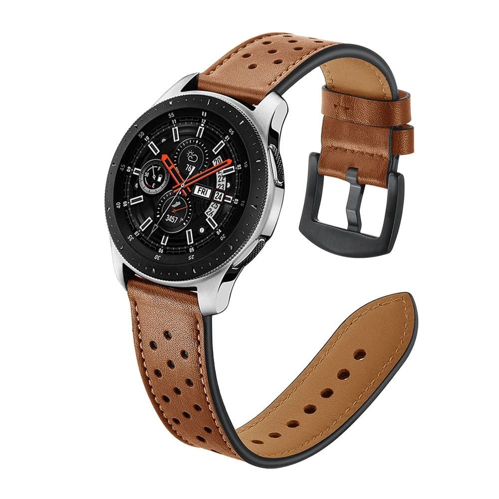Pasek Tech-Protect Leather Samsung Galaxy Watch 46mm Hnědý - 3