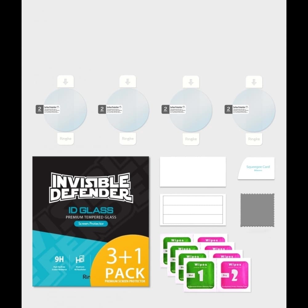 Hartglas-Set Ringke ID Glass Samsung Galaxy Watch 41mm & 42mm 0.33mm [4 PACK] - 10