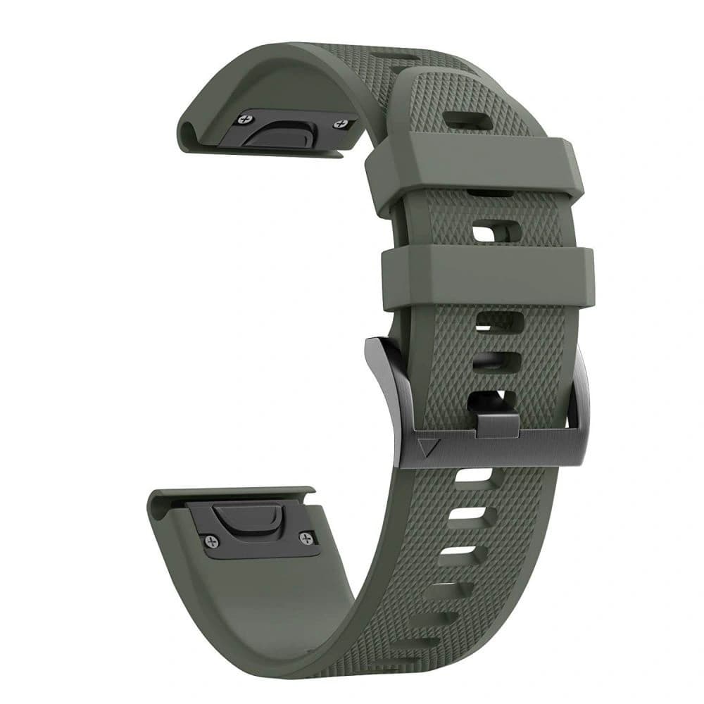 Tech-Protect Smooth Garmin Fenix 5/6/6 Pro/7 Army Green - 1