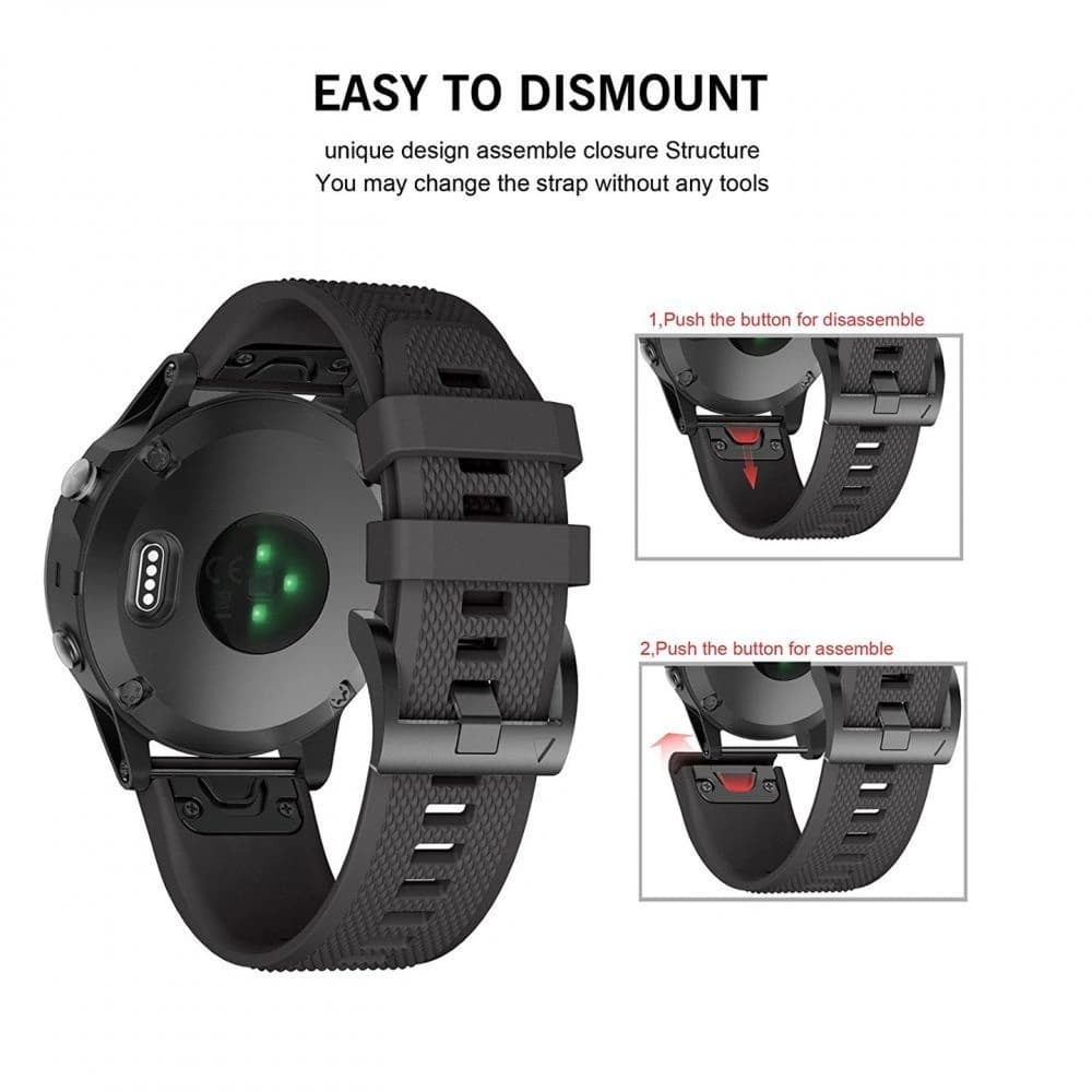 Tech-Protect Smooth Garmin Fenix 5/6/6 Pro/7 Army Green - 4
