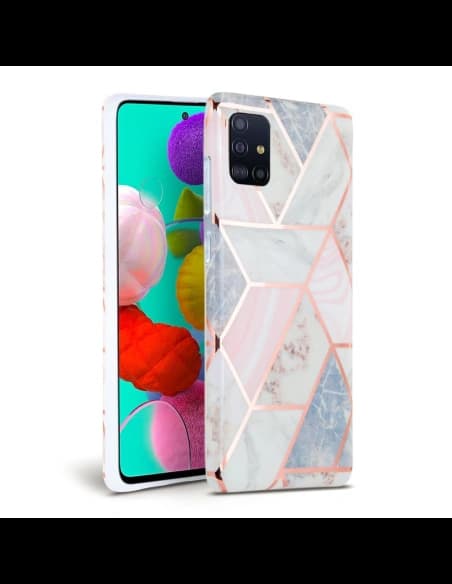 Etui Tech-Protect Marble Samsung Galaxy A41 Roz