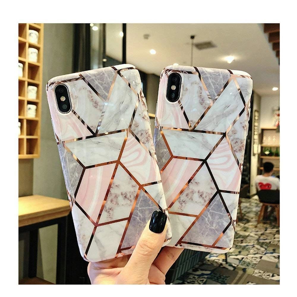 Etui Tech-Protect Marble Samsung Galaxy A41 Roz - 2