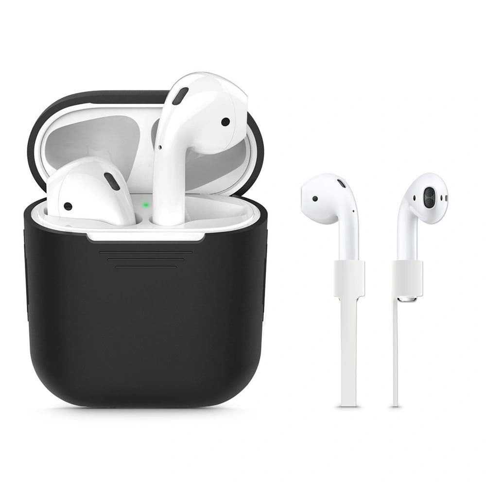 Etui Tech-Protect Ikon készlet Apple AirPods Fekete - 1