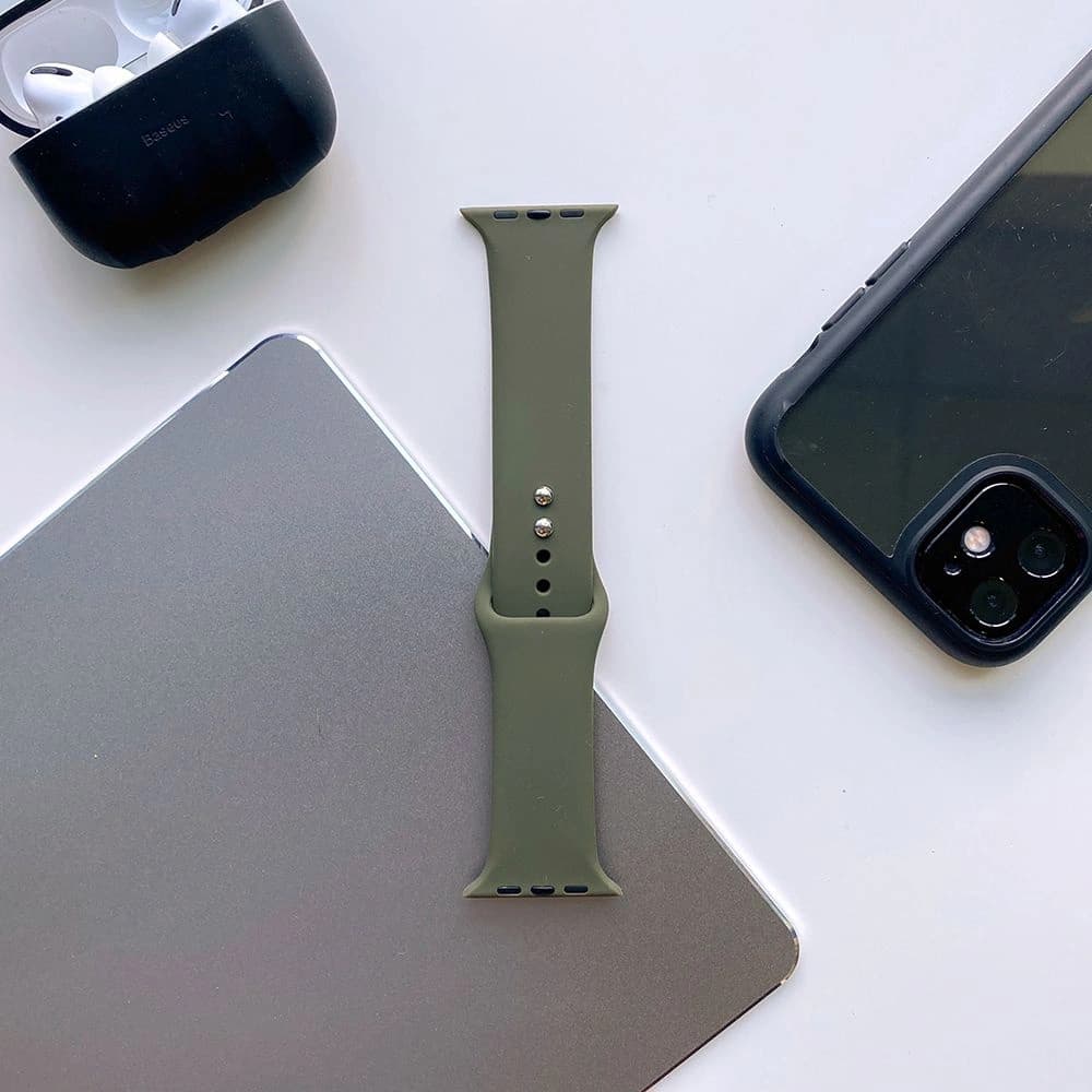 Tech-Protect Iconband Apple Watch 4/5/6/7/SE/8/9/Ultra 44/45/49mm Armeegrün - 2