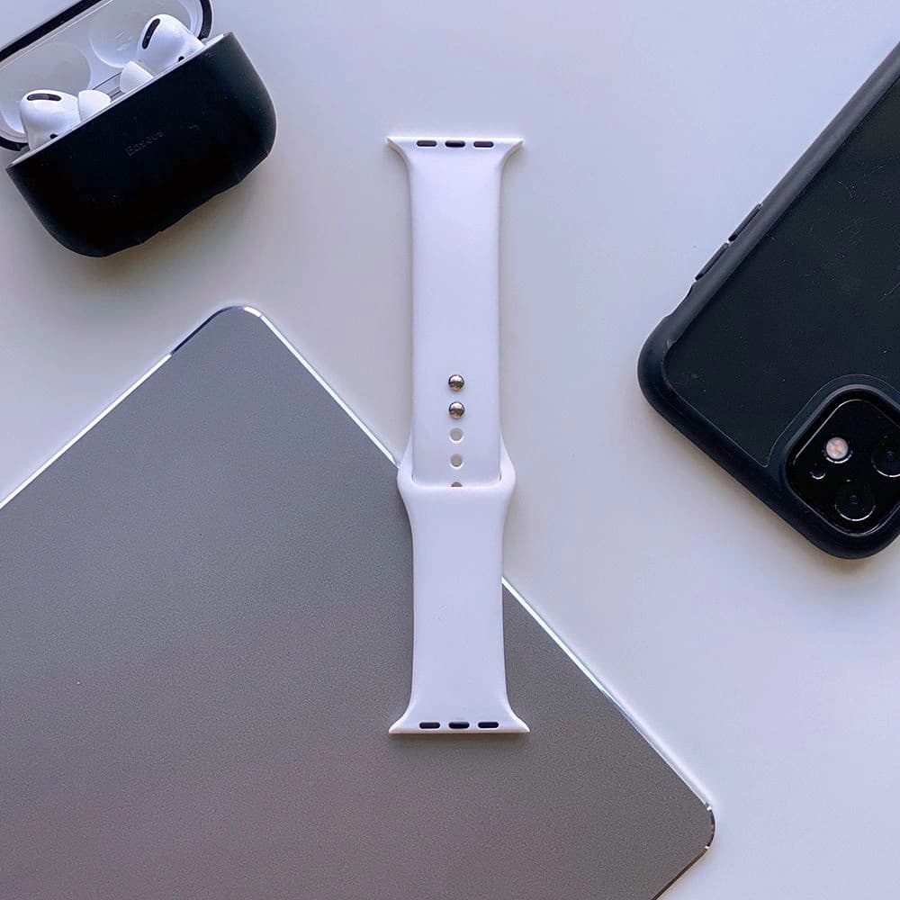 Pásek Tech-Protect Iconband Apple Watch 4/5/6/7/SE/8/9/10 40/41/42mm Bílý - 2