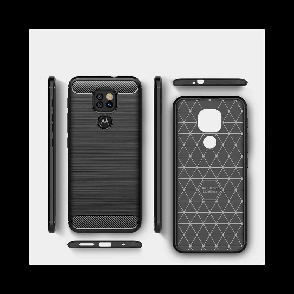 Etui Tech-Protect TPUCarbon Motorola Moto G9 Play/E7 Plus černé - 4