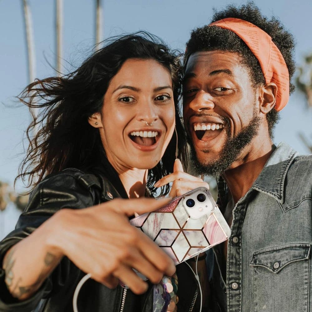 Etui Tech-Protect Marble Samsung Galaxy A42 5G Růžová - 5