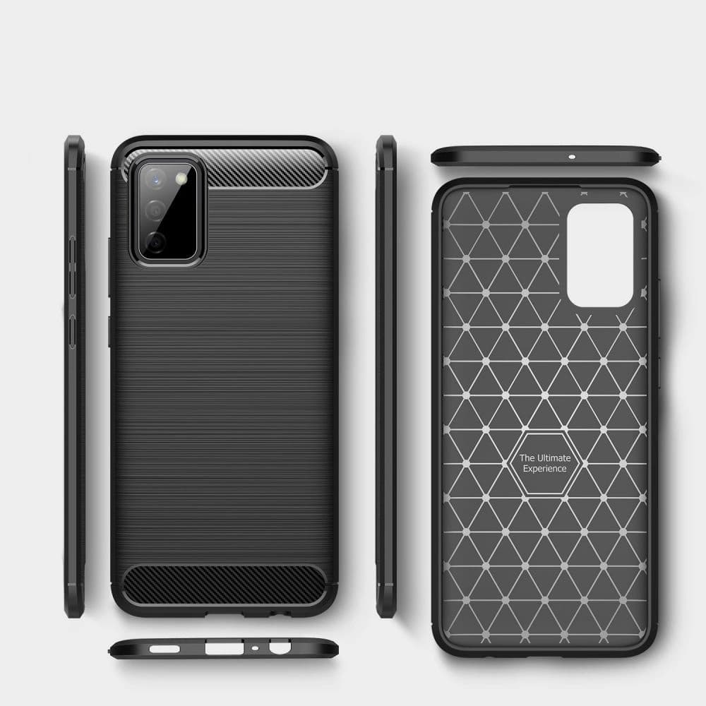 Etui Tech-Protect TPUCarbon Samsung Galaxy A02s černé - 3