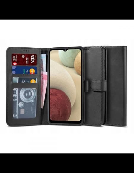 Etui Tech-Protect Wallet 2 Samsung Galaxy A12 Fekete