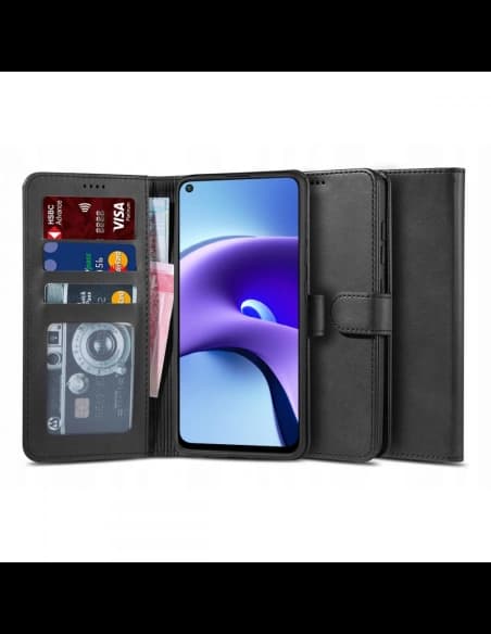 Case Tech-Protect Wallet 2 Redmi Note 9T 5G Schwarz