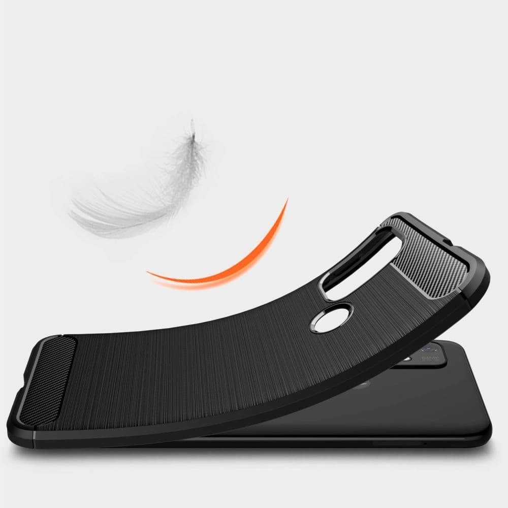 Etui Tech-Protect TPUCarbon Motorola Moto G30/G10 Černé - 4