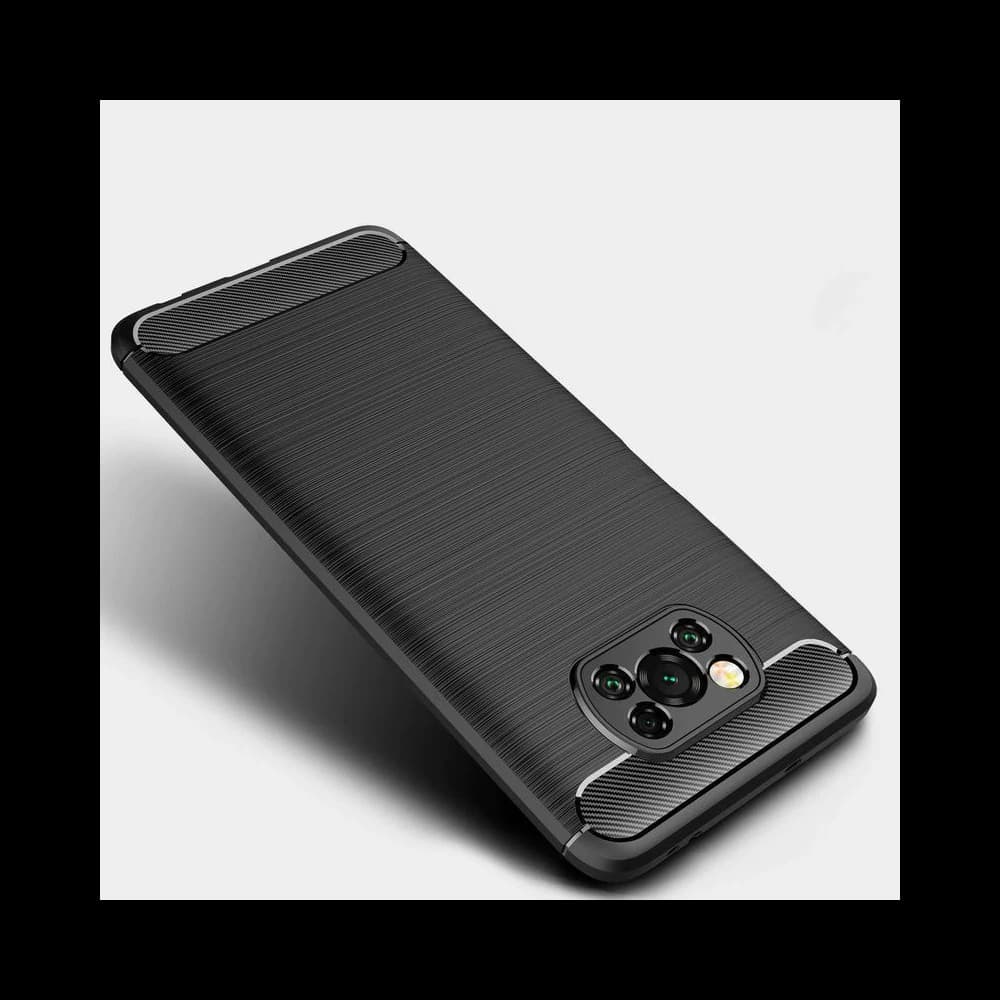 Etui Tech-Protect TPUCarbon POCO X3 Pro/X3 NFC Fekete - 4