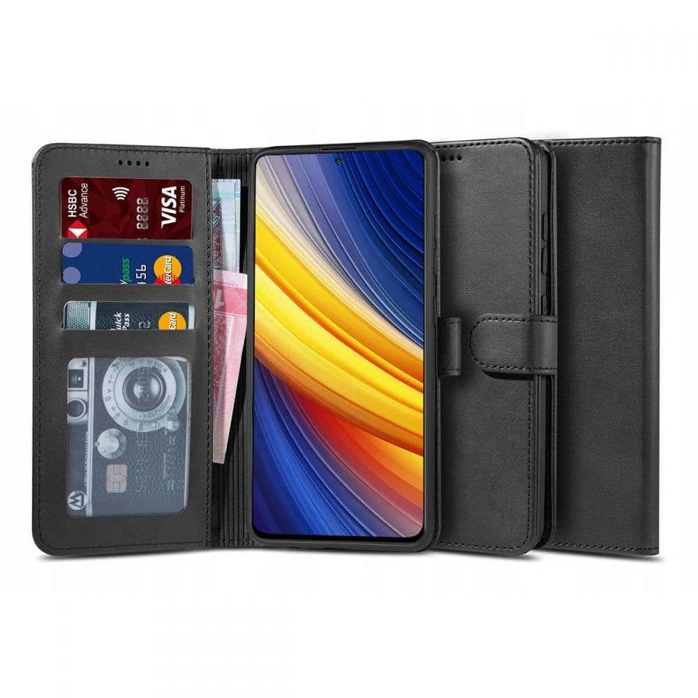Etui Tech-Protect Wallet 2 POCO X3 Pro/X3 NFC Fekete - 1