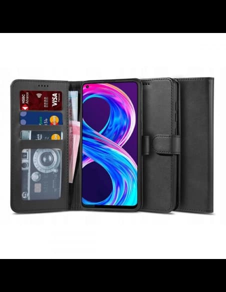 Case Tech-Protect Wallet 2 Realme 8/8 Pro Schwarz