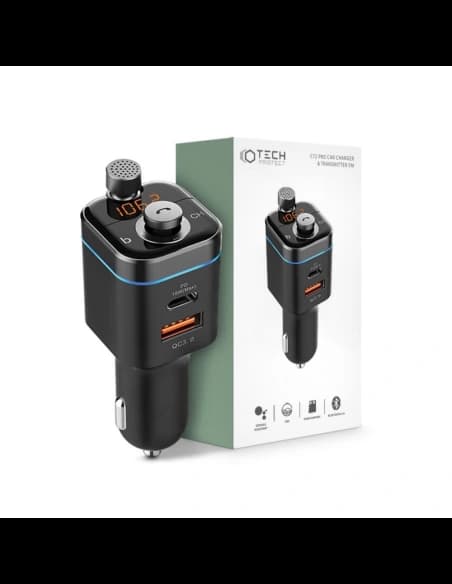 FM adó Tech-Protect C72 Pro 2-port fekete