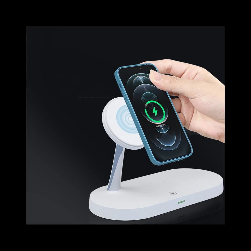 Tech-Protect A12 3in1 Magnetic Magsafe Wireless Charger White - 4