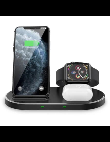 Bezdrátová nabíječka Tech-Protect W55 Wireless Charging Station Black