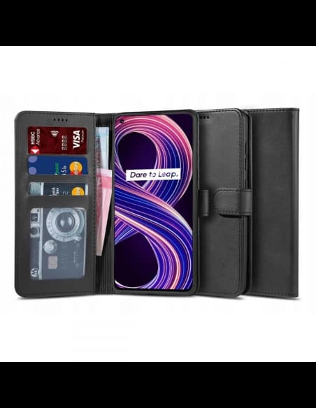 Case Tech-Protect Wallet 2 Realme 8 5G/Narzo 30 5G Schwarz