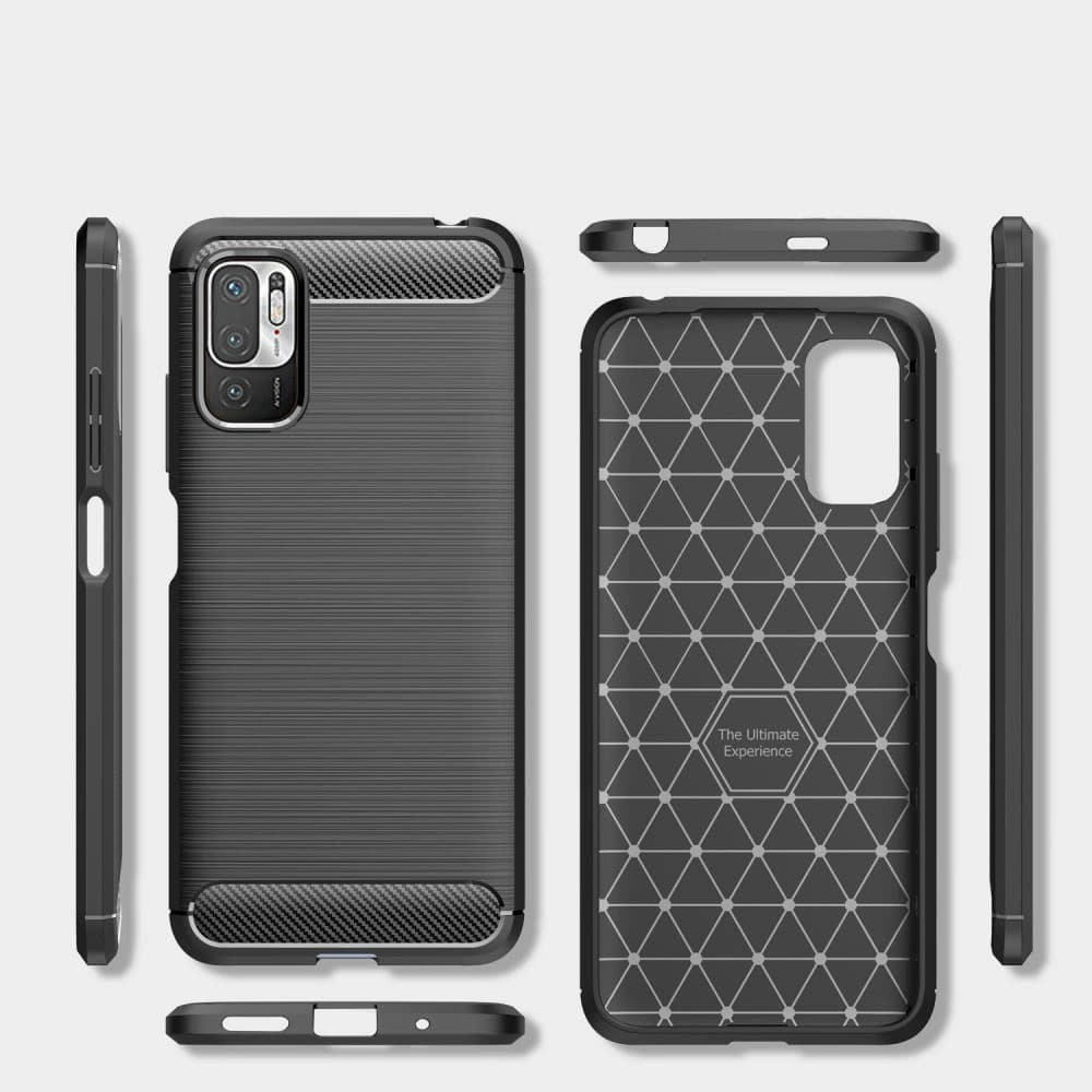 Case Tech-Protect TPUCarbon POCO M3 Pro 5G/Redmi Note 10 5G Schwarz - 5