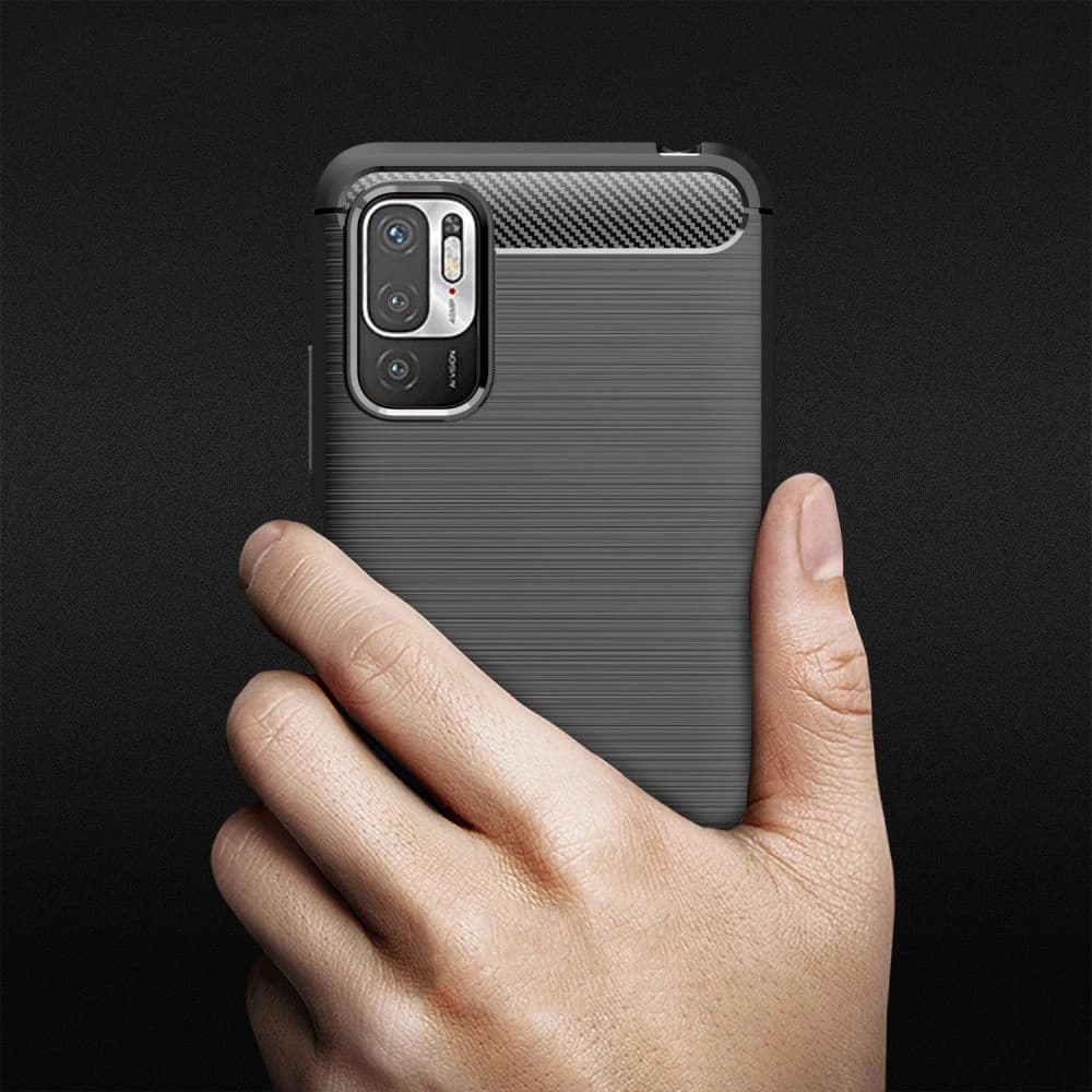 Case Tech-Protect TPUCarbon POCO M3 Pro 5G/Redmi Note 10 5G Schwarz - 7