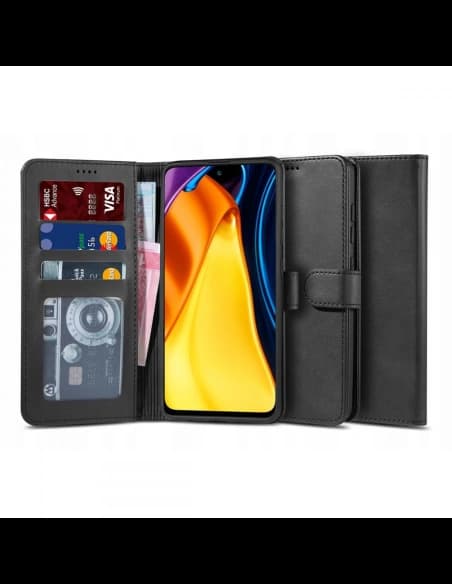 Case Tech-Protect Wallet 2 POCO M3 Pro 5G/Redmi Note 10 5G Schwarz