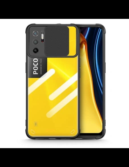 Case Tech-Protect Camshield POCO M3 Pro 5G/Redmi Note 10 5G Schwarz