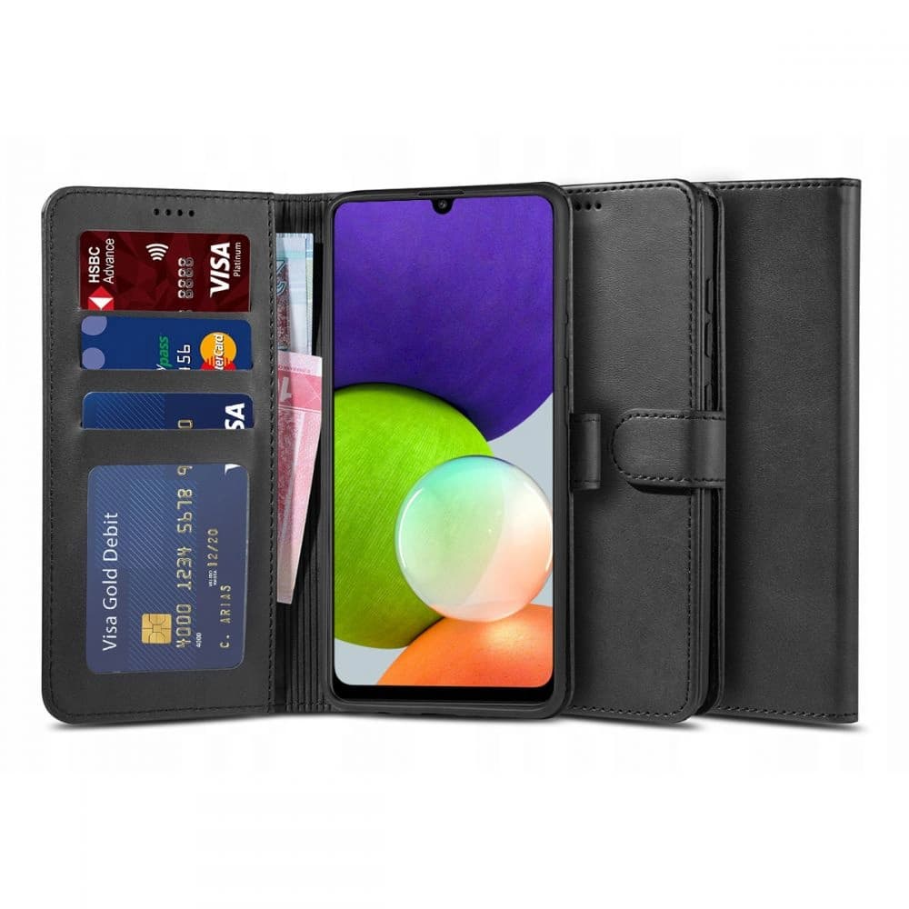 Etui Tech-Protect Wallet 2 Samsung Galaxy A22 4G Negru