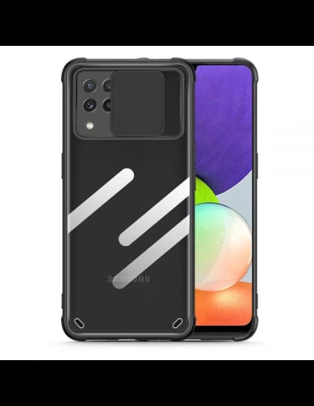 Etui Tech-Protect Camshield Samsung Galaxy A22 4G Fekete