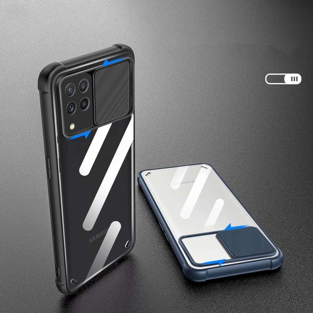 Etui Tech-Protect Camshield Samsung Galaxy A22 4G černé - 4