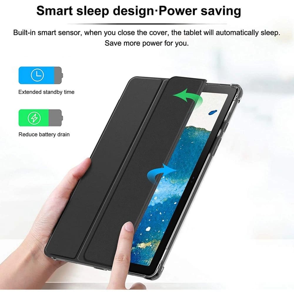 Etui Infiland Smart Stand Samsung Galaxy Tab A7 10.4 Negru - 3