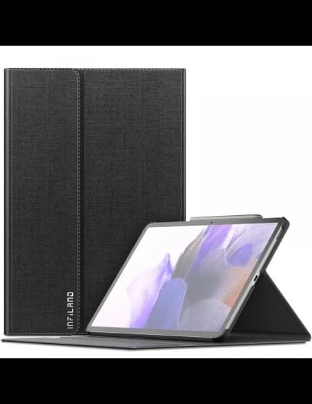 Case Infiland Classic Stand Samsung Galaxy Tab S7 FE 5G 12.4 Schwarz