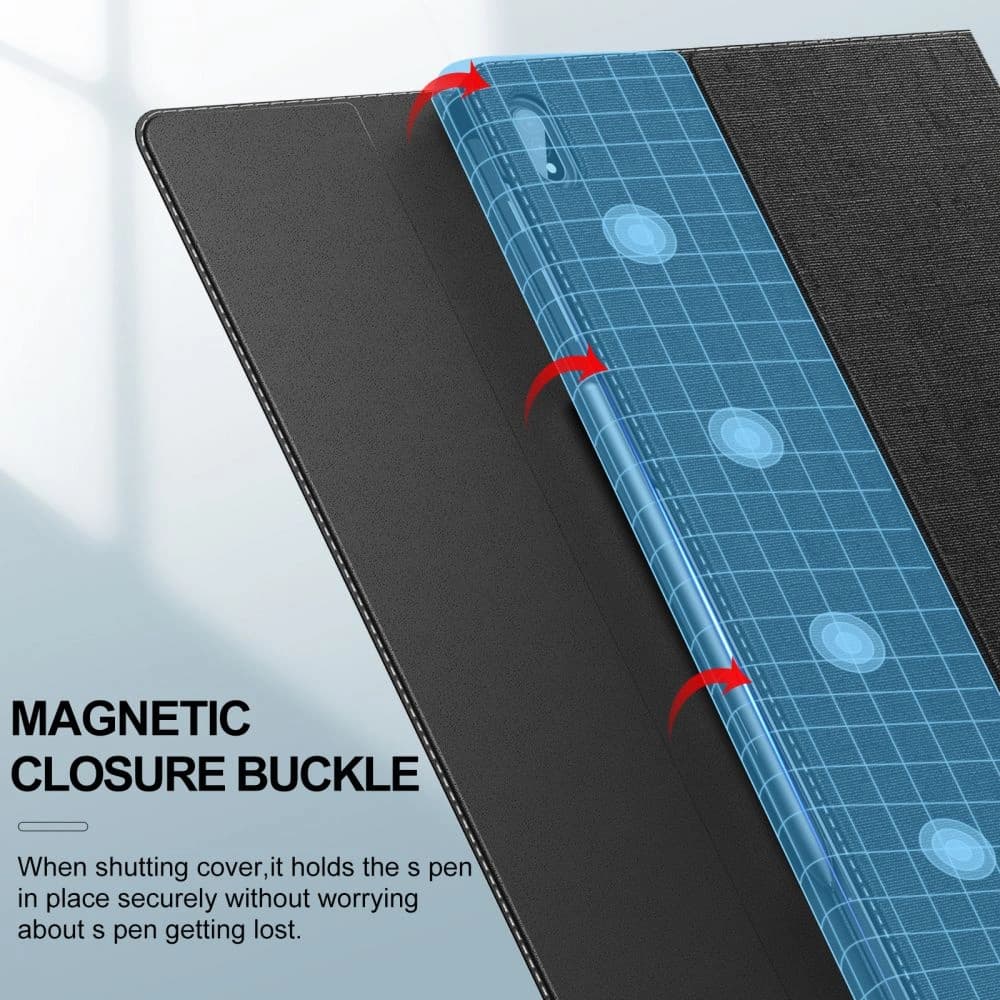 Case Infiland Classic Stand Samsung Galaxy Tab S7 FE 5G 12.4 Schwarz - 3