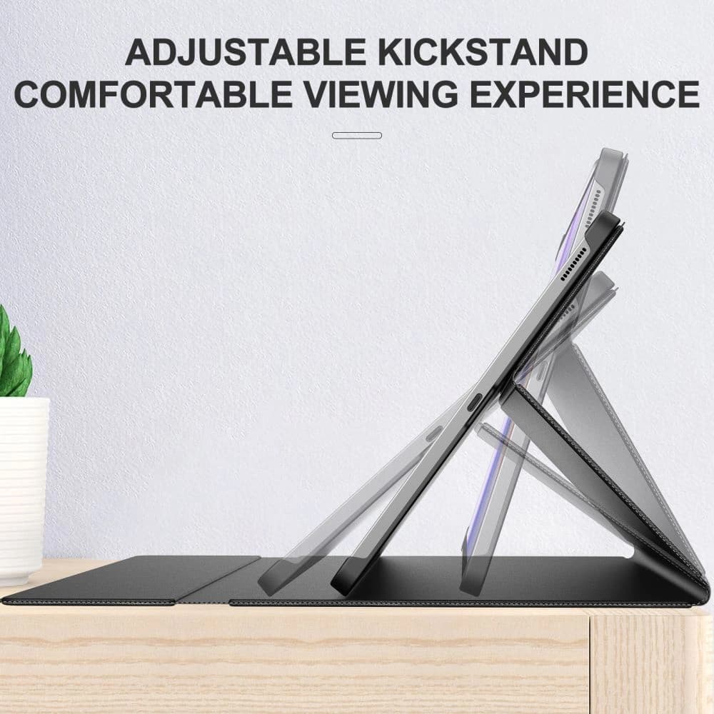 Case Infiland Classic Stand Samsung Galaxy Tab S7 FE 5G 12.4 Schwarz - 7