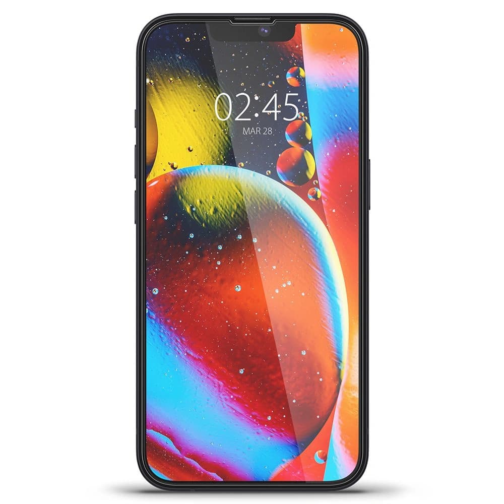Edzett üveg Spigen GLAS.tR Slim Apple iPhone iPhone 14 Plus / 15 Plus Fekete - 2