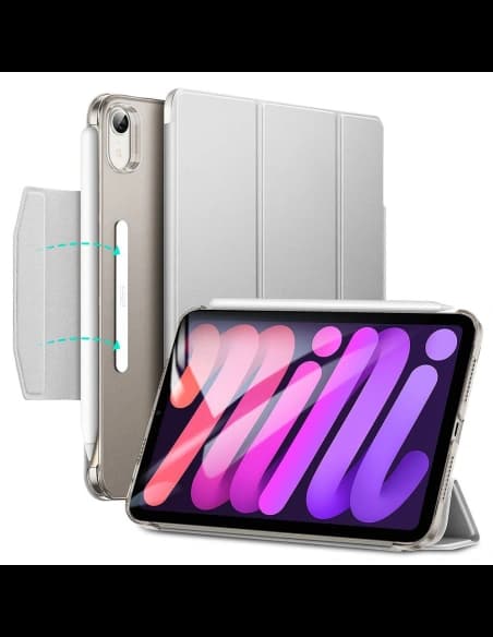 ESR Ascend Trifold Apple iPad mini 2021 6 Gen / iPad mini 8.3" 2024 7gen Silver Grey