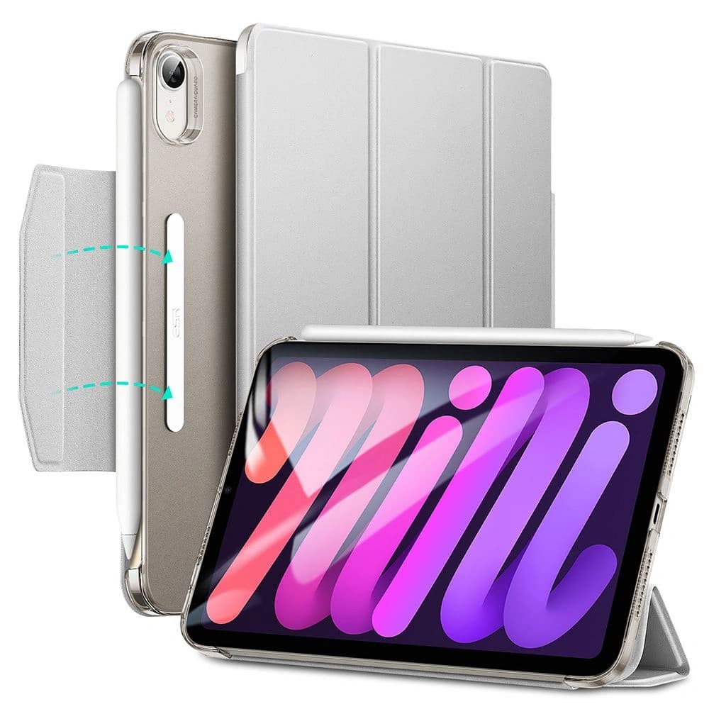 Etui ESR Ascend Trifold Apple iPad mini 2021 (6. generáció) / iPad mini 8.3" 2024 7gen Ezüst Szürke - 1