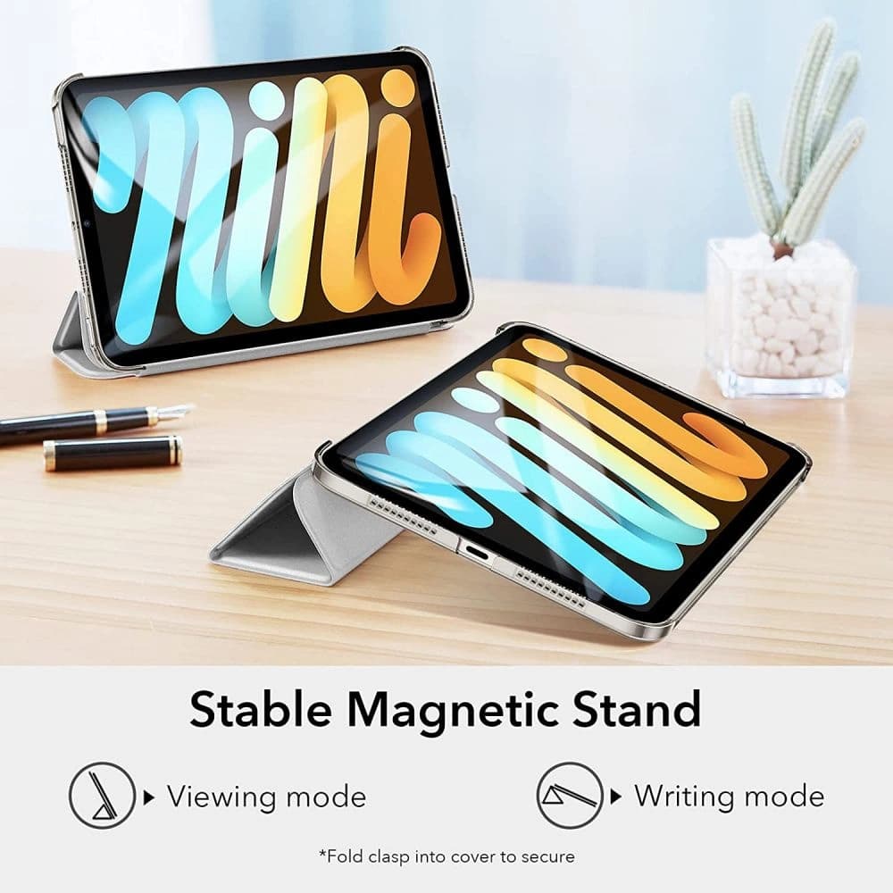 Etui ESR Ascend Trifold Apple iPad mini 2021 (6. generáció) / iPad mini 8.3" 2024 7gen Ezüst Szürke - 4