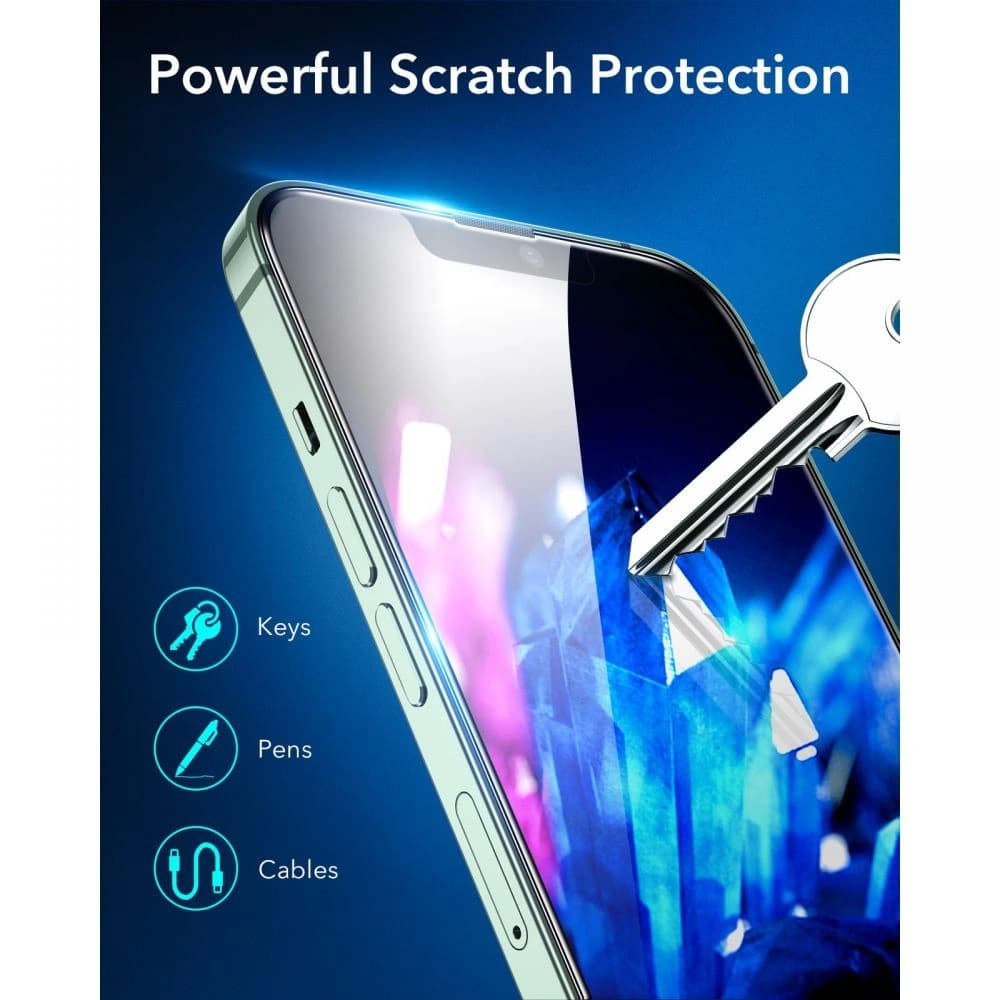 ESR Armorite Glass Apple iPhone 16e / 14 / 13 / 13 Pro Black [2 PACK] - 3