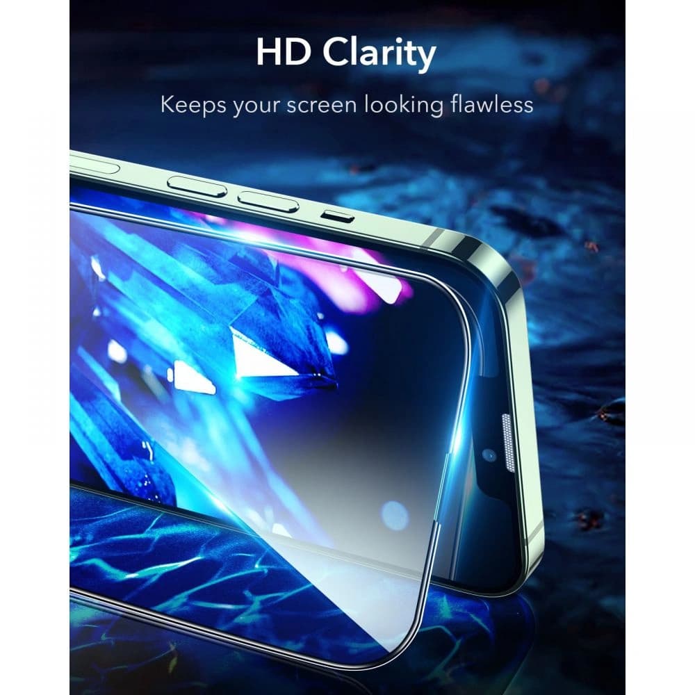 ESR Armorite Glass Apple iPhone 16e / 14 / 13 / 13 Pro Black [2 PACK] - 7