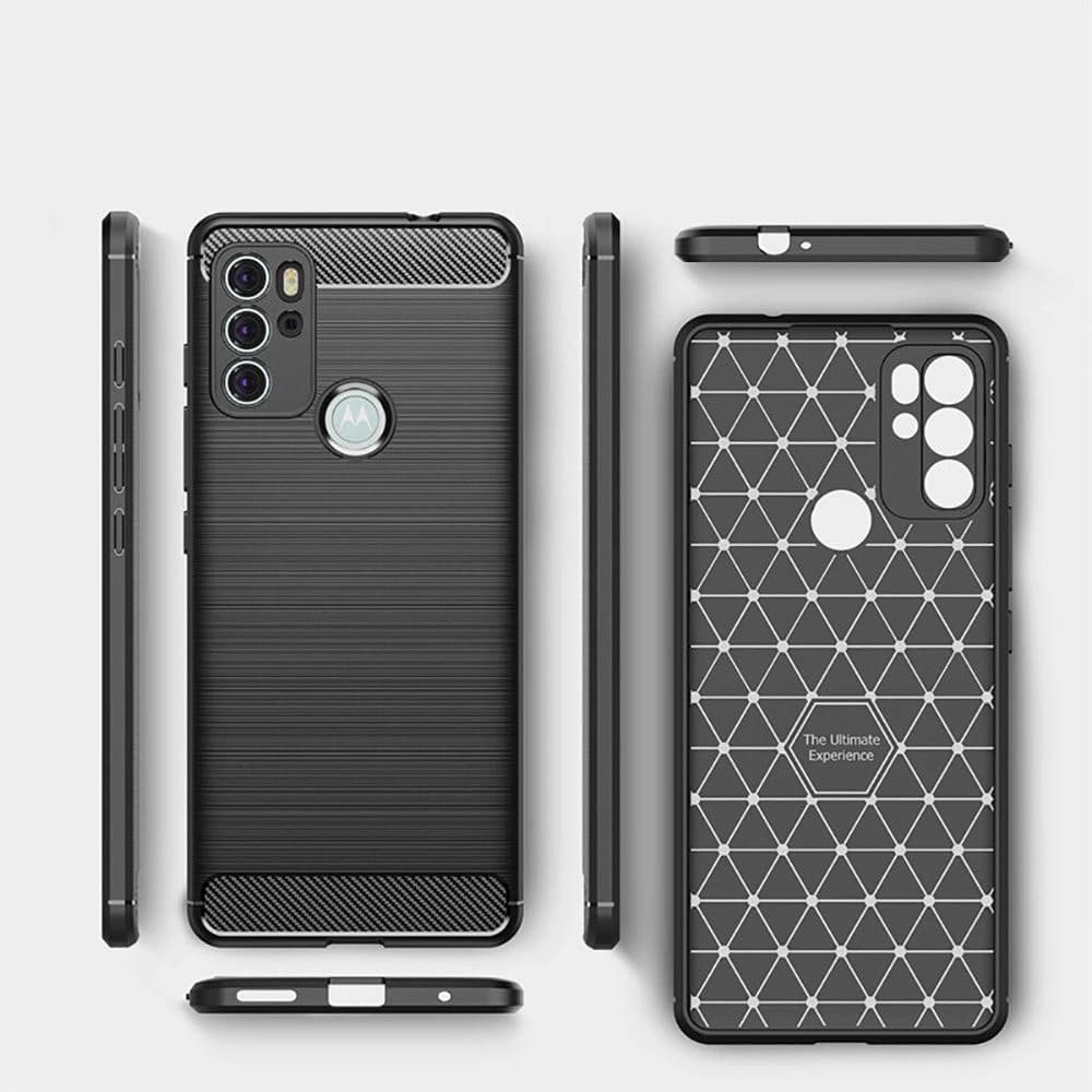 Etui Tech-Protect TPUCarbon Motorola Moto G60s černá - 4