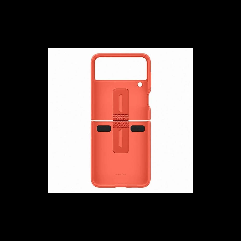Etui Samsung Galaxy Z Flip 3 EF-PF711TPEGWW korall/szilícium borítás gyűrű - 5