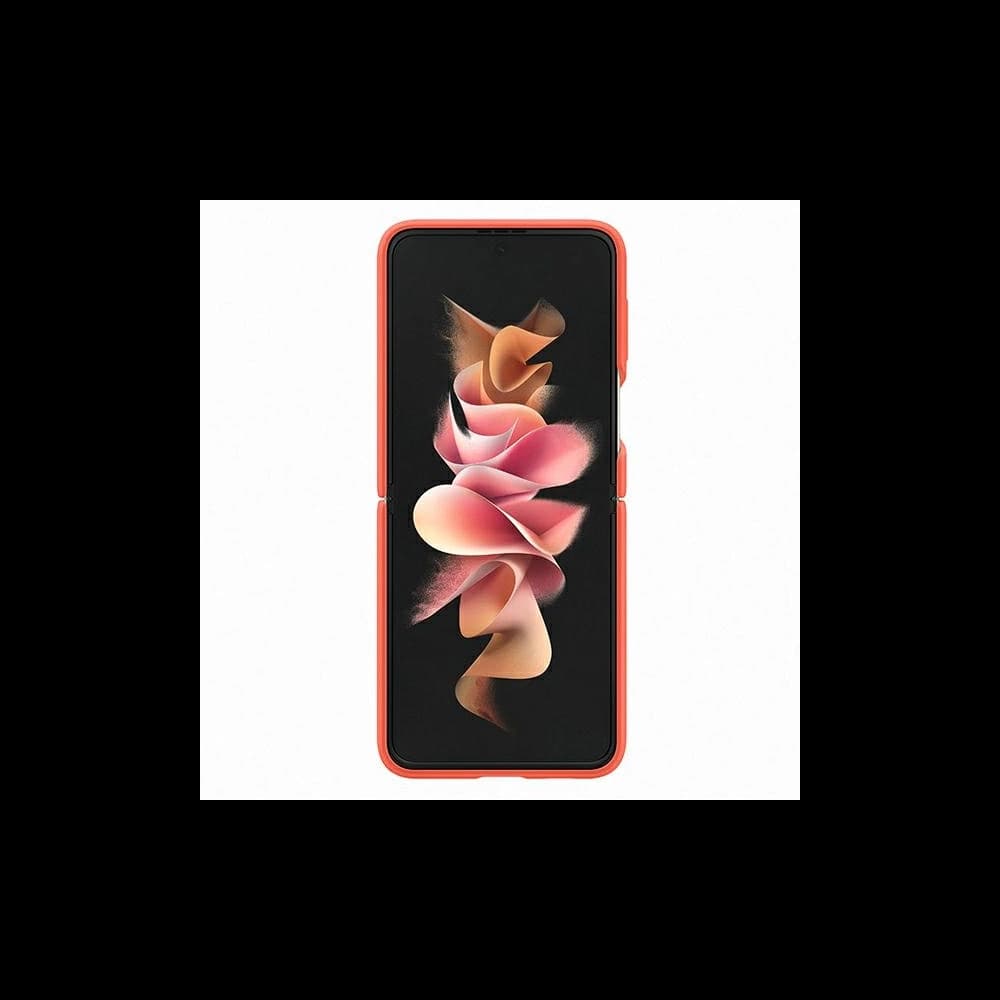 Etui Samsung Galaxy Z Flip 3 EF-PF711TPEGWW korall/szilícium borítás gyűrű - 7