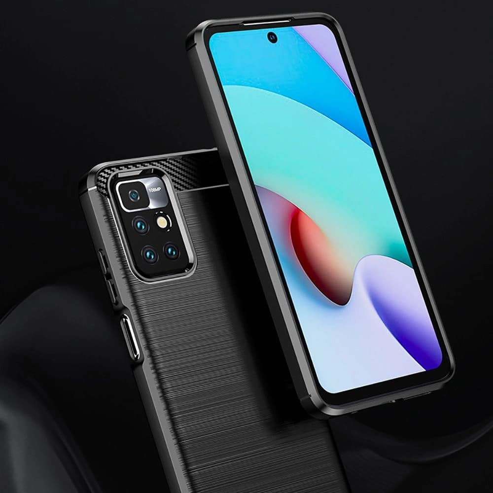 Etui Tech-Protect TPUCarbon Redmi 10 Fekete - 2