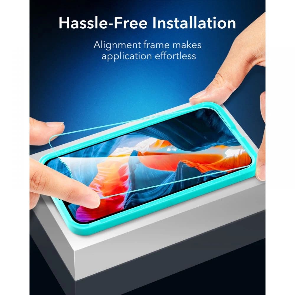 Gehärtetes Glas ESR Bildschirm-Schutz Apple iPhone 13 mini Klar [2 PACK] - 5