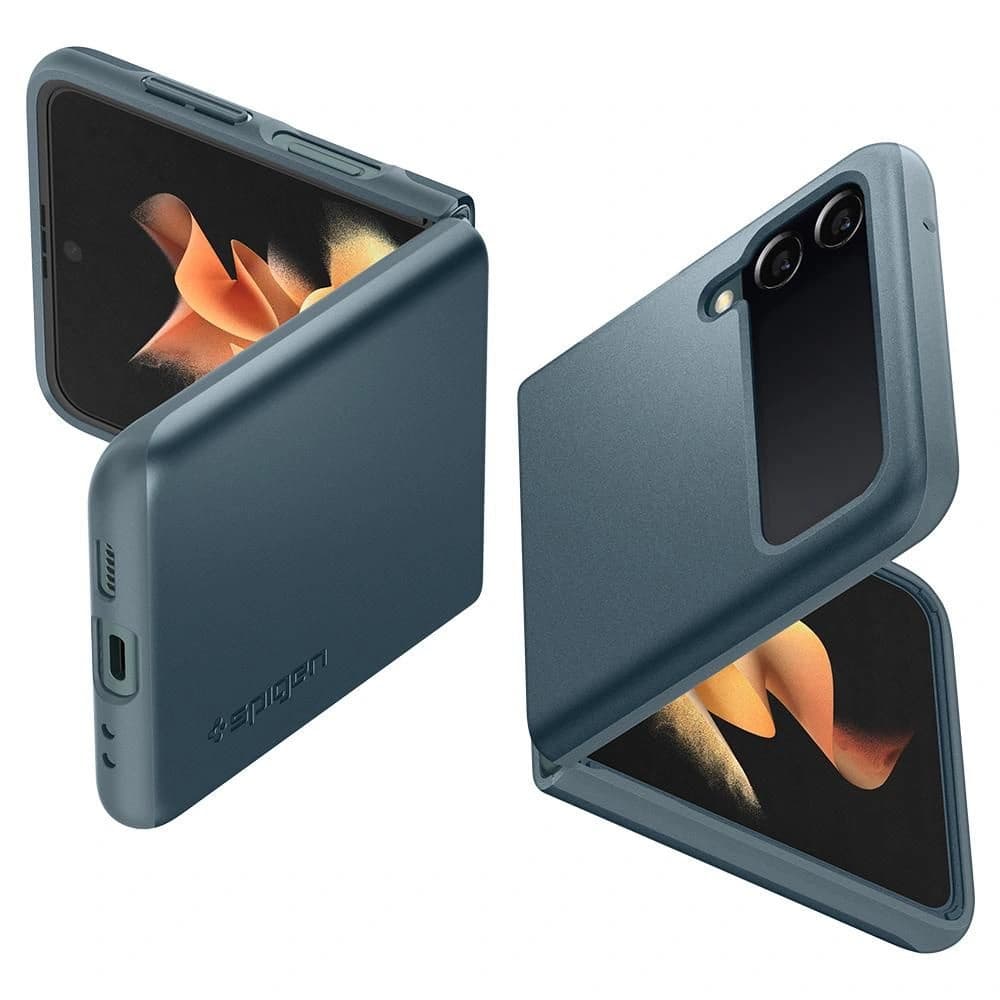 Etui Spigen Thin Fit Samsung Galaxy Z Flip 3 Fényes Zöld - 2