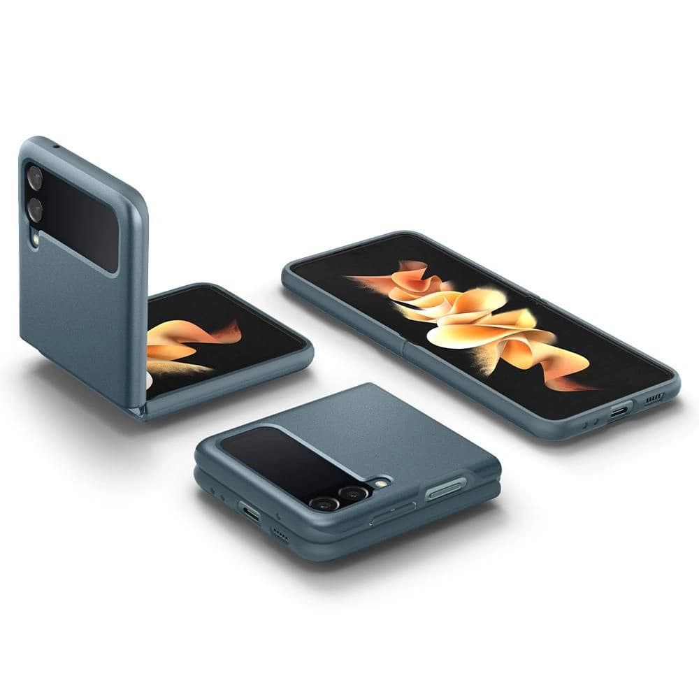 Etui Spigen Thin Fit Samsung Galaxy Z Flip 3 Fényes Zöld - 3