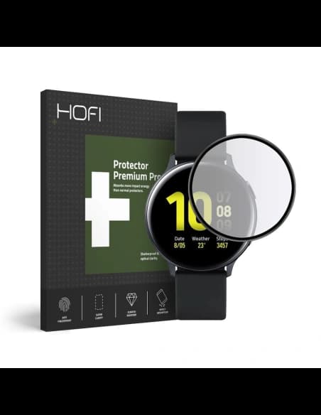 Hybriertes Glas Hofi Hybrid Glass Samsung Galaxy Watch Active 2 44mm Schwarz