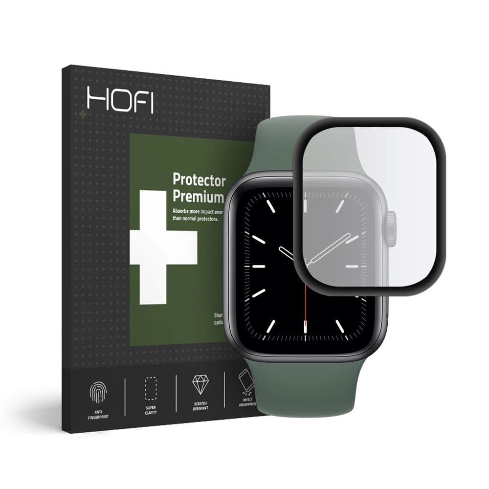 Hybriertes Glas Hofi Hybrid Glass Apple Watch 40mm Schwarz