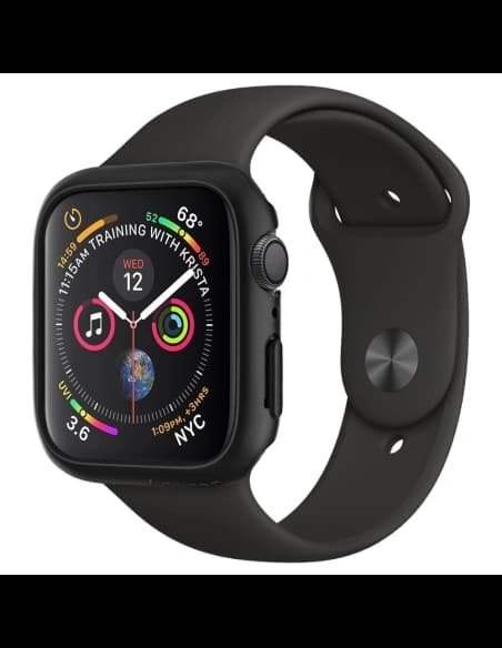 Etui Spigen Thin Fit Apple Watch 4/5/6/7/8/9/SE 44/45mm Fekete