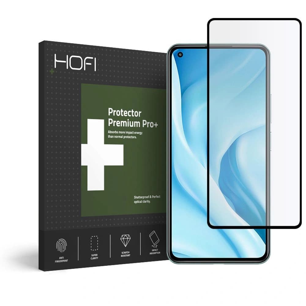 Gehärtetes Glas Hofi Glass Pro+ Xiaomi Mi 11 Lite/NE/5G Schwarz - 1